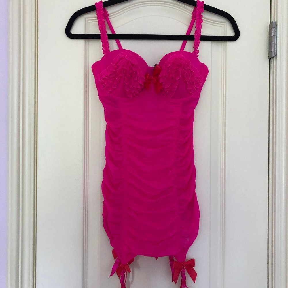 Victoria's Secret Teddy with Garters